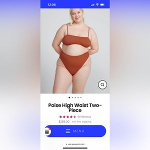 youswim poise high waist swimsuit in aster! perfect condition!